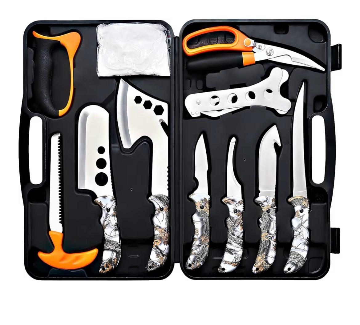 Personalized Hunting Field Dressing Kit – Custom Engraved Knife Set